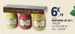 E.Leclerc Moutarde lot de 3 offre