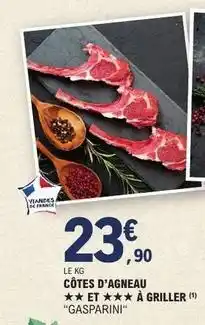 E.Leclerc Côtes d'agneau et à griller offre