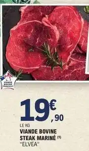E.Leclerc Viande bovine steak mariné offre