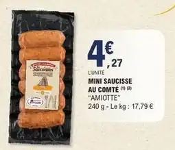 E.Leclerc Mini saucisse au comte offre