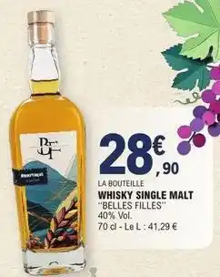 E.Leclerc Whisky single malt offre
