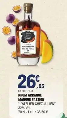 E.Leclerc Rhum arrange mangue passion offre