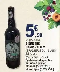 E.Leclerc Bière the damp valley offre