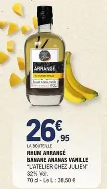 E.Leclerc Rhum arrangé banane ananas vanille offre