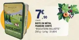 E.Leclerc Boite en métal franche comté offre