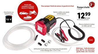 Lidl Pompe à huile offre