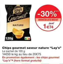 Monoprix Lay's Chips gourmet saveur nature offre