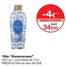 Monoprix Generous Gin Azur offre