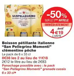 Monoprix San Pellegrino Momenti offre