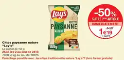 Monoprix Lay's Chips paysanne nature offre