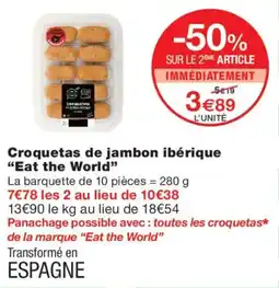 Monoprix Eat the World Croquetas de jambon ibérique offre