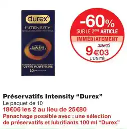 Monoprix Durex Intensity offre