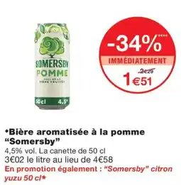 Monoprix Somersby Pomme offre
