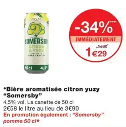 Monoprix Somersby Citron & Yuzu offre