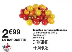 Monoprix LA BARQUETTE Tomates cerises mélangées offre