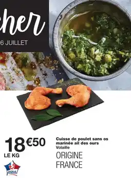 Monoprix Cuisse de poulet sans os marinée ail des ours offre