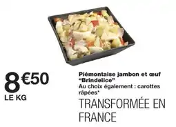 Monoprix Brindelice Piémontaise jambon et œuf offre