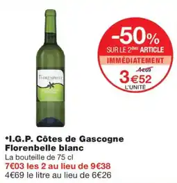 Monoprix Florenbelle blanc offre