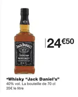 Monoprix Jack Daniel's Whisky offre