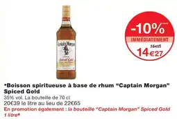 Monoprix Captain Morgan Spiced Gold offre