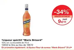Monoprix Marie Brizard Liqueur apéritif offre