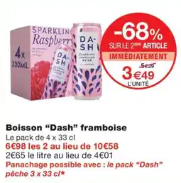 Monoprix Dash Boisson framboise offre