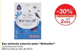 Monoprix Wattwiller Eau minérale naturelle plate offre