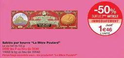 Monoprix La Mère Poulard Sablés pur beurre offre