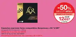 Monoprix L'OR Capsules espresso forza offre