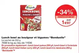 Monoprix Bonduelle Lunch bowl au boulgour et légumes offre