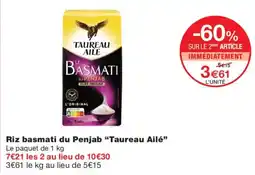 Monoprix Taureau Ailé Riz basmati du Penjab offre