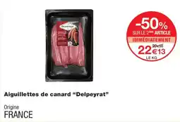 Monoprix Delfeyrat Aiguillettes de canard offre