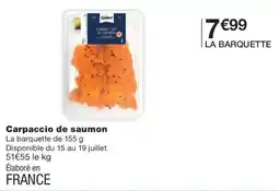 Monoprix Ripimer Carpaccio de saumon offre