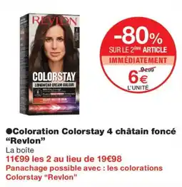 Monoprix Revlon Colorstay 4 châtain foncé offre