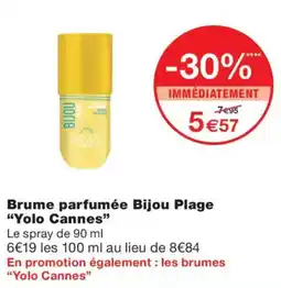 Monoprix Bijou Plage Brume parfumée offre