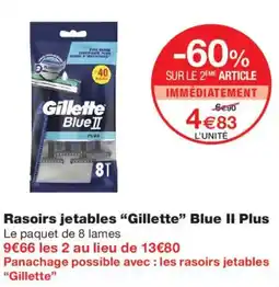 Monoprix Gillette Rasoirs jetables Blue 11 Plus offre