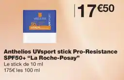Monoprix La Roche-Posay Anthelios UVsport stick Pro-Resistance SPF50+ offre