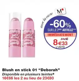 Monoprix Deborah Easy Blush offre