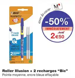 Monoprix BIC Roller Illusion offre
