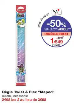 Monoprix Mapped Règle Twist & Flex offre
