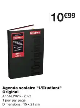 Monoprix l'Étudiant Agenda scolaire offre