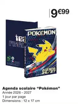 Monoprix Pokémon Agenda scolaire offre