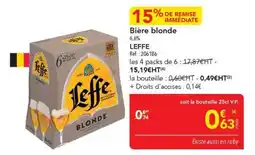 METRO LEFFE Bière blonde offre