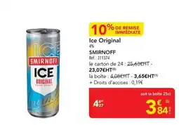 METRO SMIRNOFF ICE ORIGINAL offre