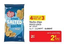 METRO POCO LOCO Crispy SALTED nacho chips offre