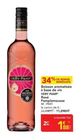 METRO VERY PAMP' Rosé Pamplemousse offre