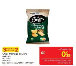 METRO Bret's Chips fromage du Jura offre