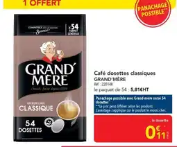 METRO GRAND MÈRE Café dosettes classiques offre