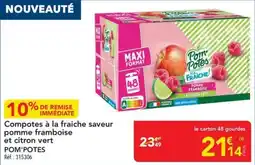 METRO POM'POTES Compotes à la fraiche offre