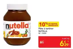METRO Nutella Pâte à tartiner offre